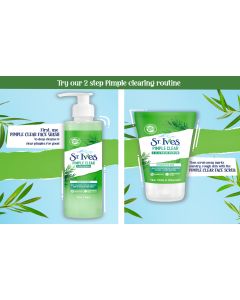 Ives Tea Tree Pimple Clear Face Wash for Deep Cleansing 490g