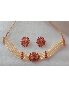 RED WHITE MOTI SET