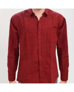 Cotton Shirt Full Broad Line (Red)