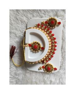 Red Stone Nekless Box Packing -free delivery