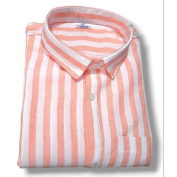 Red & White laining Cottan Shirt for men