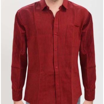 Cotton Shirt Full Broad Line (Red)