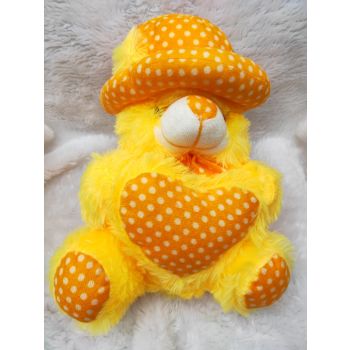 Tedy Yello colour with cap & Hart -FREE DELIVERY