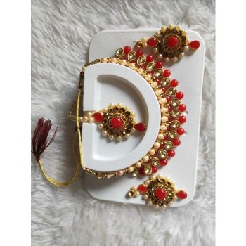 Red Stone Nekless Box Packing -free delivery