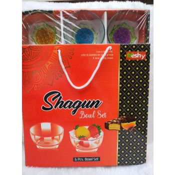 MULTI COLOUR GLASS BOUL SET 5 pic box