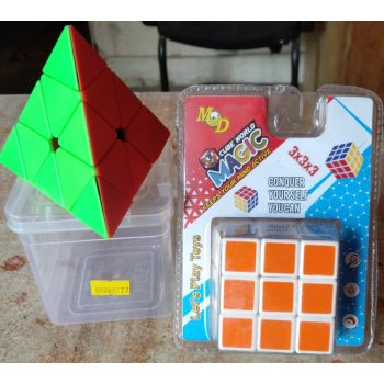 Multi Colour Brain PUZZAL/Qube 2 pic combo